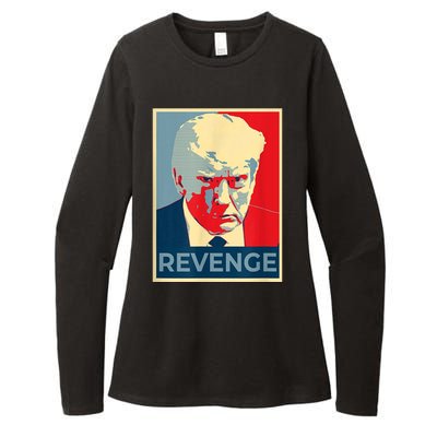 Revenge Donald Trump Retro Womens CVC Long Sleeve Shirt