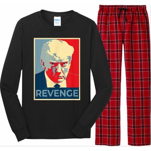 Revenge Donald Trump Retro Long Sleeve Pajama Set