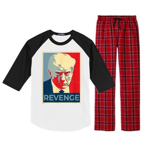 Revenge Donald Trump Retro Raglan Sleeve Pajama Set