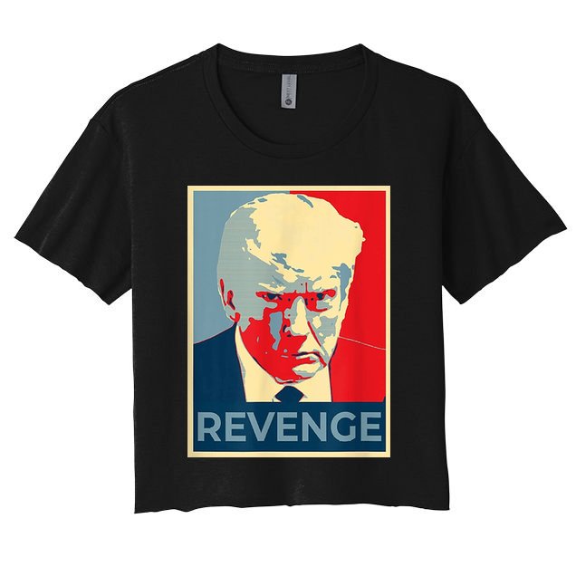 Revenge Donald Trump Retro Crop Top