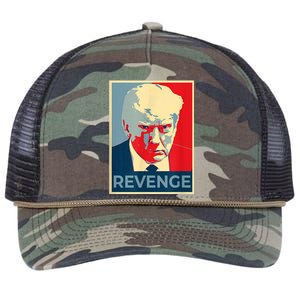 Revenge Donald Trump Retro Retro Rope Trucker Hat Cap