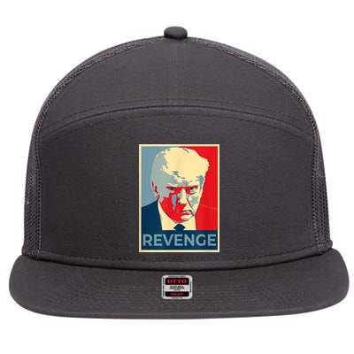 Revenge Donald Trump Retro 7 Panel Mesh Trucker Snapback Hat