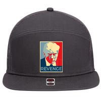 Revenge Donald Trump Retro 7 Panel Mesh Trucker Snapback Hat