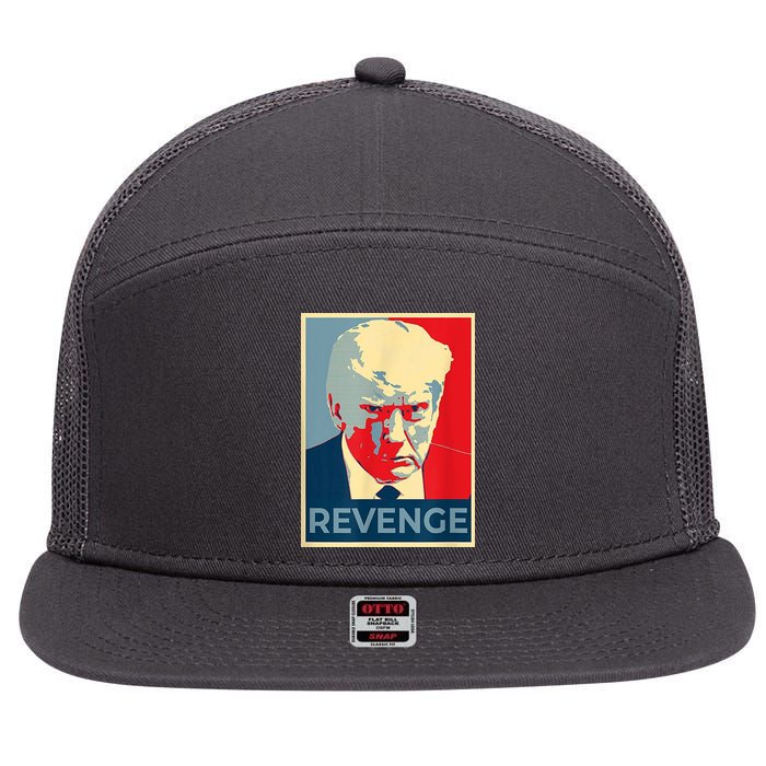 Revenge Donald Trump Retro 7 Panel Mesh Trucker Snapback Hat
