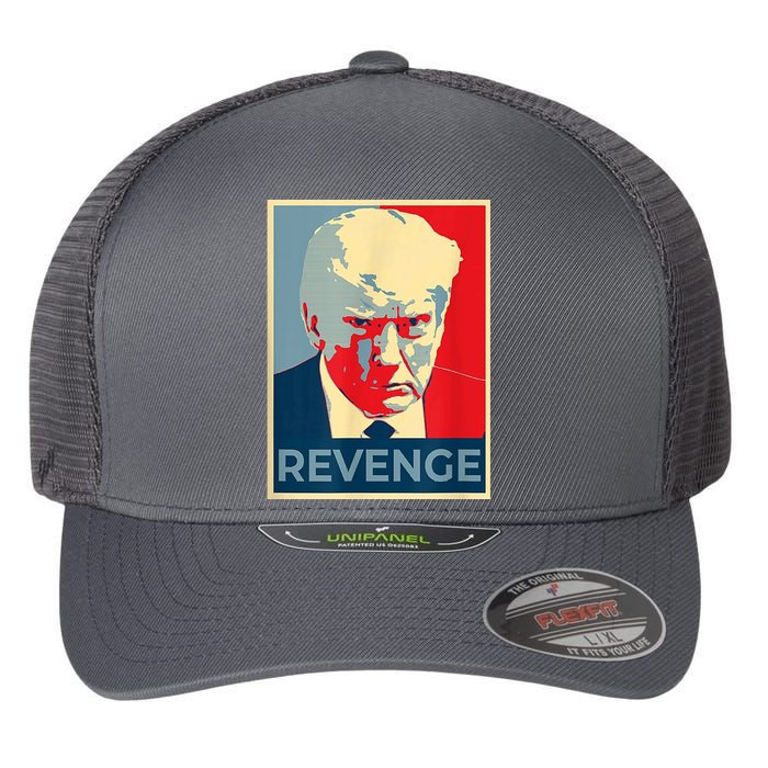 Revenge Donald Trump Retro Flexfit Unipanel Trucker Cap