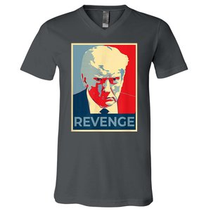 Revenge Donald Trump Retro V-Neck T-Shirt