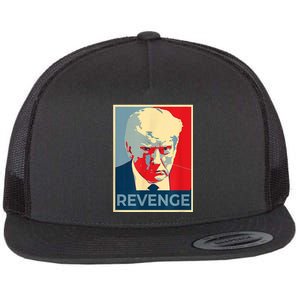 Revenge Donald Trump Retro Flat Bill Trucker Hat