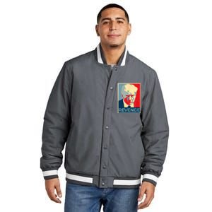 Revenge Donald Trump Retro Insulated Varsity Jacket