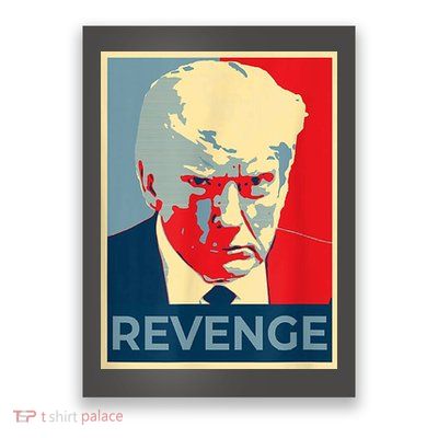 Revenge Donald Trump Retro Poster