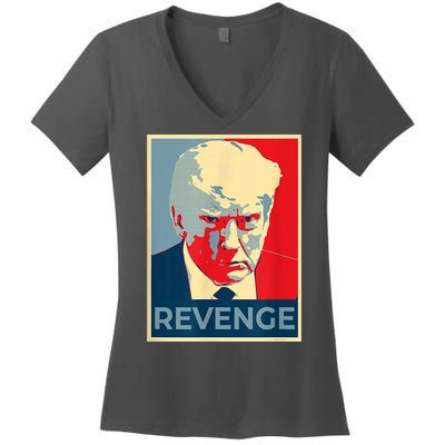 Revenge Donald Trump Retro Women's V-Neck T-Shirt