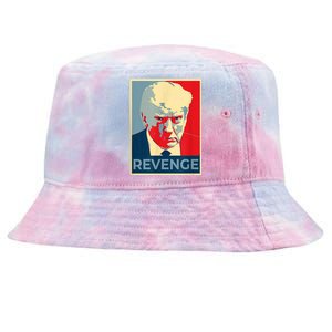 Revenge Donald Trump Retro Tie-Dyed Bucket Hat