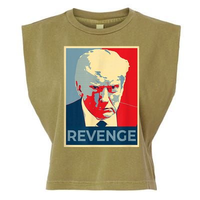 Revenge Donald Trump Retro Garment-Dyed Women's Muscle Tee