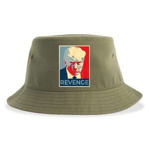 Revenge Donald Trump Retro Sustainable Bucket Hat