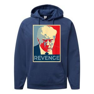 Revenge Donald Trump Retro Performance Fleece Hoodie