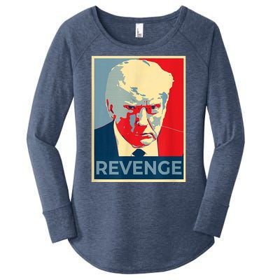 Revenge Donald Trump Retro Women's Perfect Tri Tunic Long Sleeve Shirt