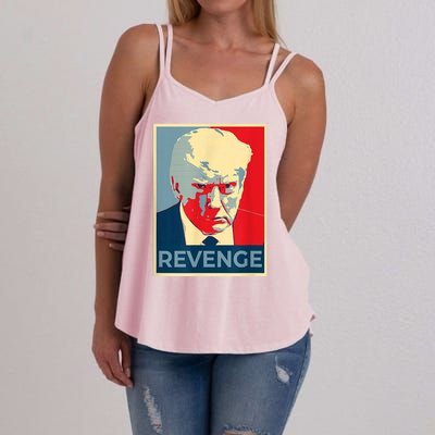 Revenge Donald Trump Retro Women's Strappy Tank