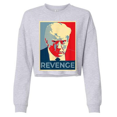 Revenge Donald Trump Retro Cropped Pullover Crew