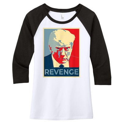 Revenge Donald Trump Retro Women's Tri-Blend 3/4-Sleeve Raglan Shirt