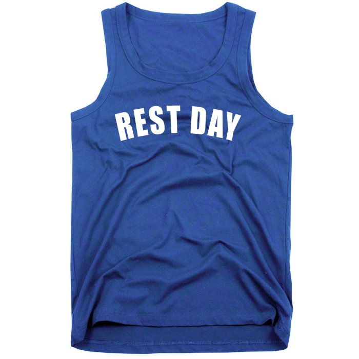 Rest Day Triathlon Sport Swim Bike Running Training Gift Tank Top