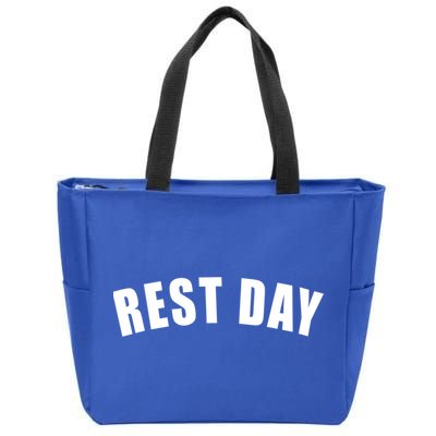Rest Day Triathlon Sport Swim Bike Running Training Gift Zip Tote Bag