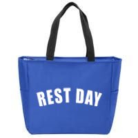 Rest Day Triathlon Sport Swim Bike Running Training Gift Zip Tote Bag