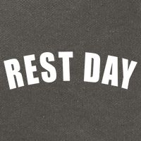 Rest Day Triathlon Sport Swim Bike Running Training Gift Cotton Canvas Backpack