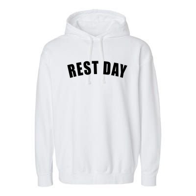 Rest Day Triathlon Sport Swim Bike Running Training Gift Garment-Dyed Fleece Hoodie