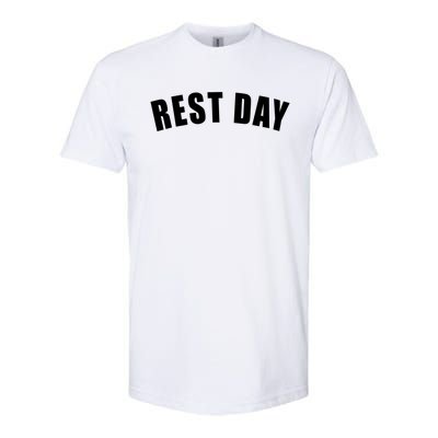 Rest Day Triathlon Sport Swim Bike Running Training Gift Softstyle CVC T-Shirt