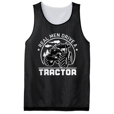 Real Drive Tractor Funny Farm Tractors Enthusiast Outfit Mesh Reversible Basketball Jersey Tank