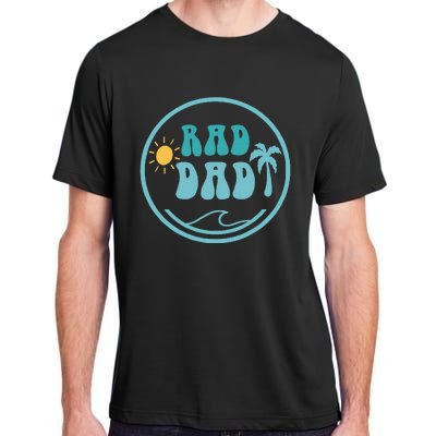 Rad Dad The Big One 1st Birthday Surf Family Adult ChromaSoft Performance T-Shirt