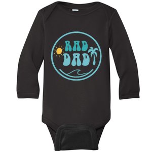 Rad Dad The Big One 1st Birthday Surf Family Baby Long Sleeve Bodysuit