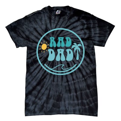 Rad Dad The Big One 1st Birthday Surf Family Tie-Dye T-Shirt