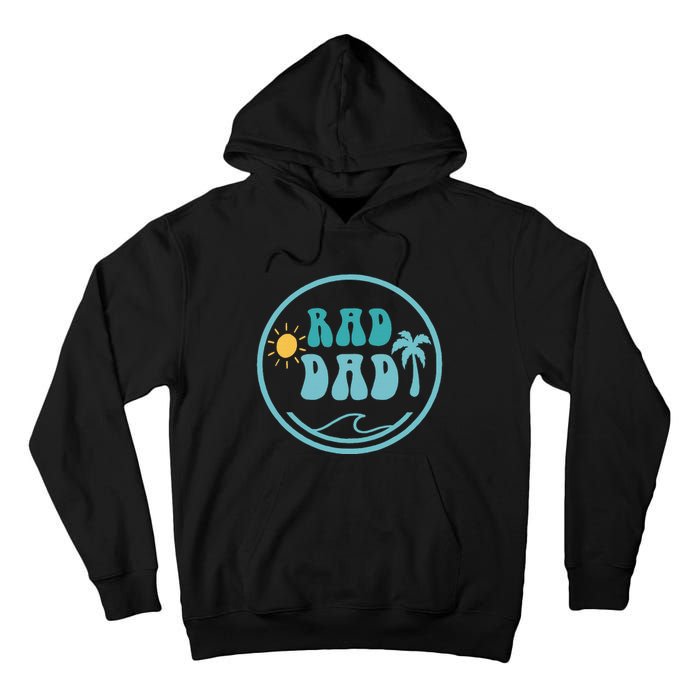 Rad Dad The Big One 1st Birthday Surf Family Tall Hoodie