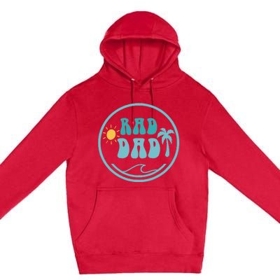 Rad Dad The Big One 1st Birthday Surf Family Premium Pullover Hoodie