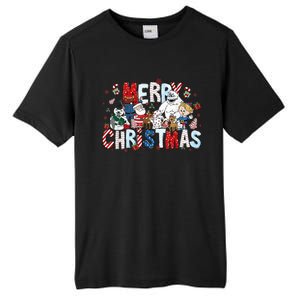 Ru Dolph The Red Retro Nosed Reindeer Christmas Holiday Tall Fusion ChromaSoft Performance T-Shirt