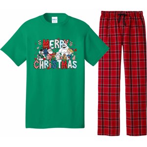 Ru Dolph The Red Retro Nosed Reindeer Christmas Holiday Pajama Set