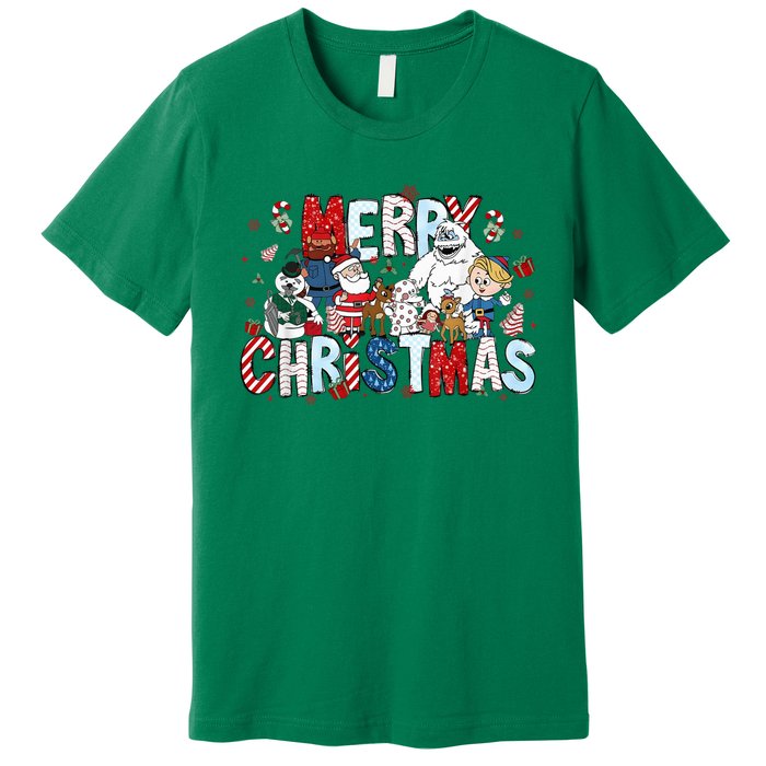 Ru Dolph The Red Retro Nosed Reindeer Christmas Holiday Premium T-Shirt