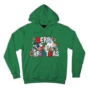 Ru Dolph The Red Retro Nosed Reindeer Christmas Holiday Tall Hoodie