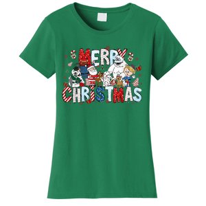 Ru Dolph The Red Retro Nosed Reindeer Christmas Holiday Women's T-Shirt