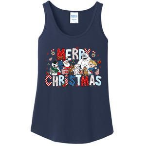 Ru Dolph The Red Retro Nosed Reindeer Christmas Holiday Ladies Essential Tank