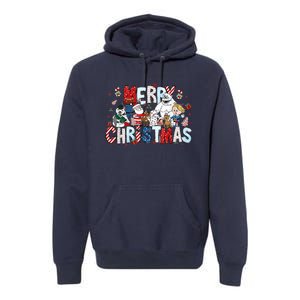 Ru Dolph The Red Retro Nosed Reindeer Christmas Holiday Premium Hoodie