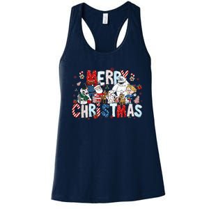 Ru Dolph The Red Retro Nosed Reindeer Christmas Holiday Women's Racerback Tank