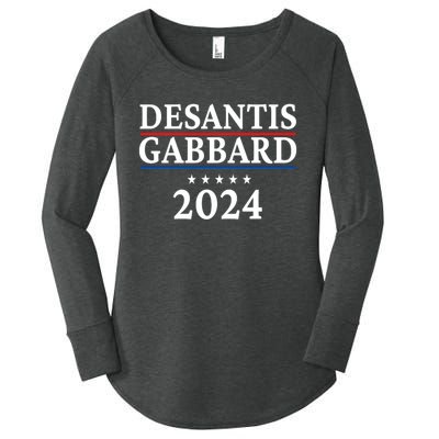 Ron Desantis Tulsi Gabbard President Election 2024 Women's Perfect Tri Tunic Long Sleeve Shirt