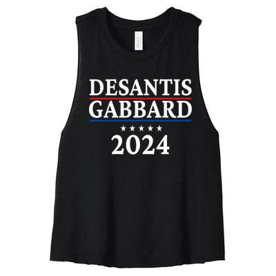 Ron Desantis Tulsi Gabbard President Election 2024 Women's Racerback Cropped Tank