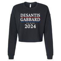 Ron Desantis Tulsi Gabbard President Election 2024 Cropped Pullover Crew