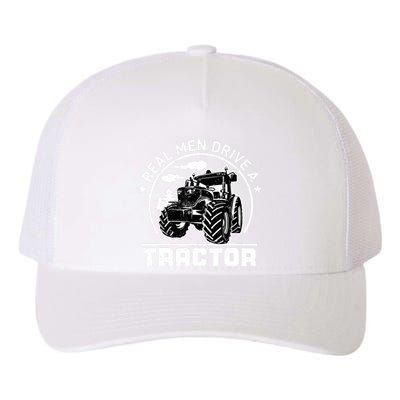 Real Drive Tractor Funny Farm Tractors Enthusiast Outfit Yupoong Adult 5-Panel Trucker Hat