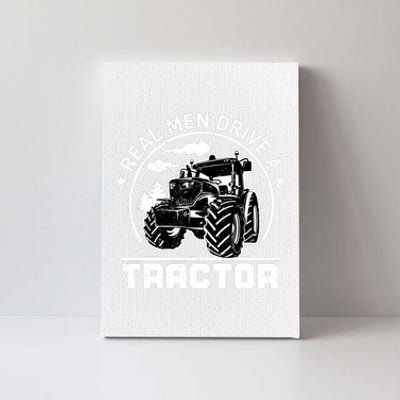 Real Drive Tractor Funny Farm Tractors Enthusiast Outfit Canvas