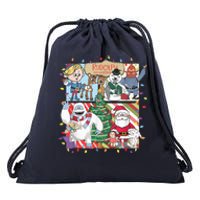 Ru Dolph The Red Retro Nosed Reindeer Christmas Season Drawstring Bag