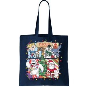 Ru Dolph The Red Retro Nosed Reindeer Christmas Season Tote Bag