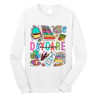 Retro Daycare Teacher Somebody Favorite Long Sleeve Shirt